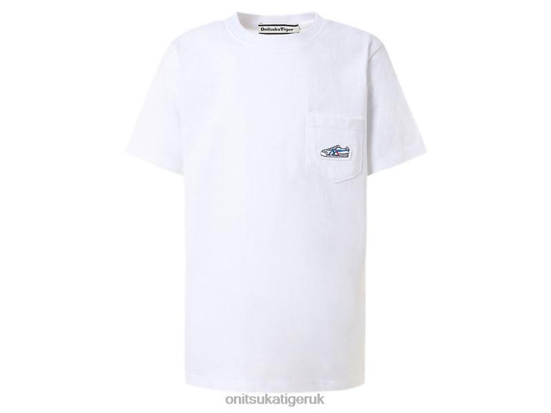 Kids GRAPHIC TEE XTBPR674 Clothing Onitsuka Tiger Real White