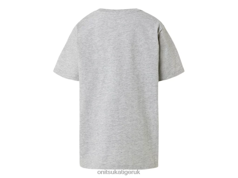 Kids GRAPHIC TEE XTBPR678 Clothing Onitsuka Tiger Feather Grey