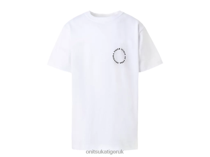 Kids GRAPHIC TEE XTBPR679 Clothing Onitsuka Tiger Real White