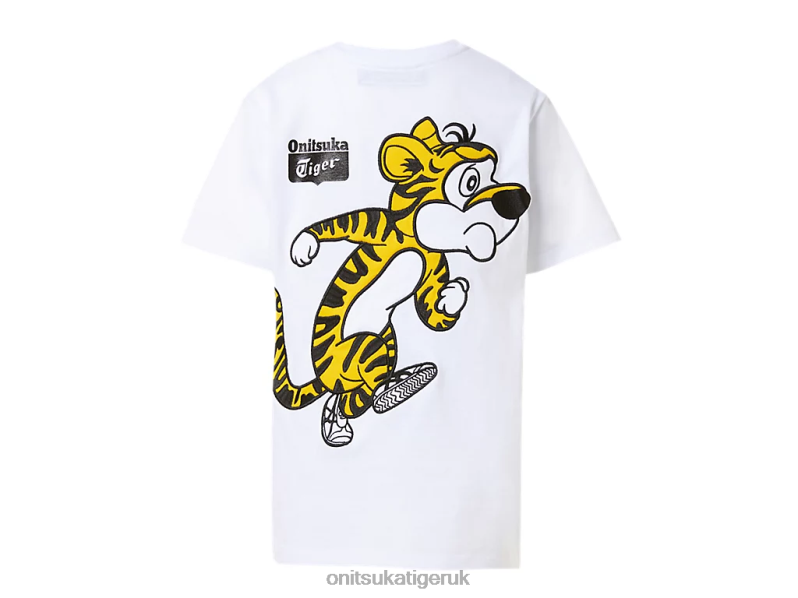 Kids GRAPHIC TEE XTBPR679 Clothing Onitsuka Tiger Real White