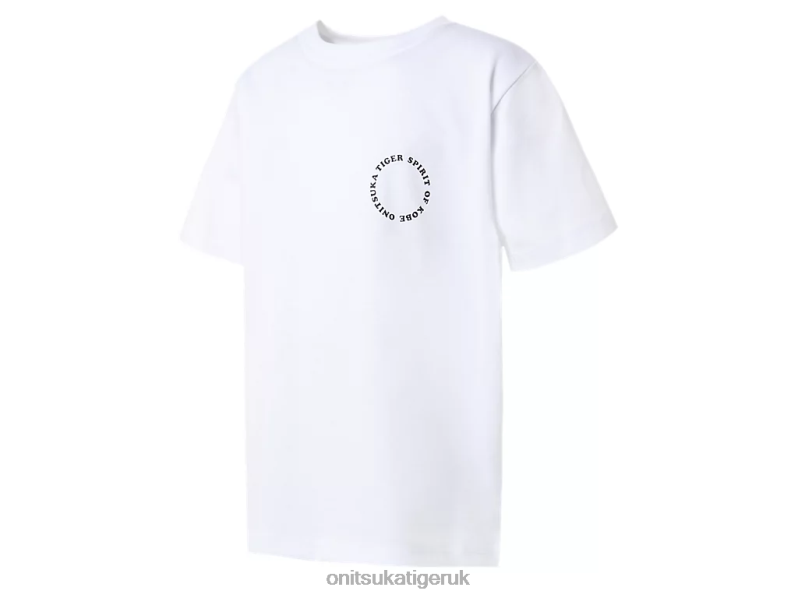 Kids GRAPHIC TEE XTBPR679 Clothing Onitsuka Tiger Real White