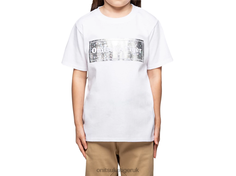 Kids GRAPHIC TEE XTBPR680 Clothing Onitsuka Tiger Real White
