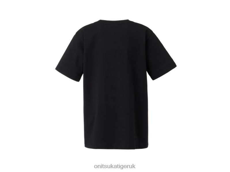 Kids LOGO TEE XTBPR661 Clothing Onitsuka Tiger Black/White