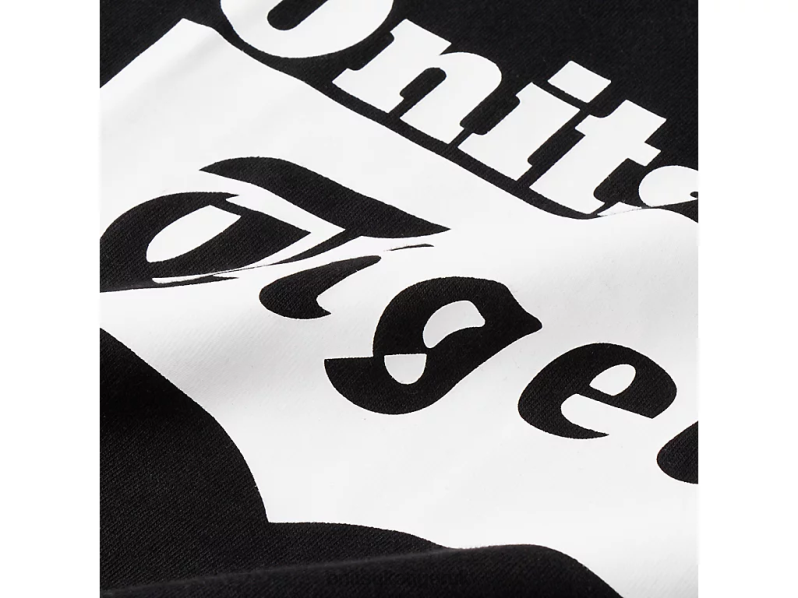 Kids LOGO TEE XTBPR661 Clothing Onitsuka Tiger Black/White