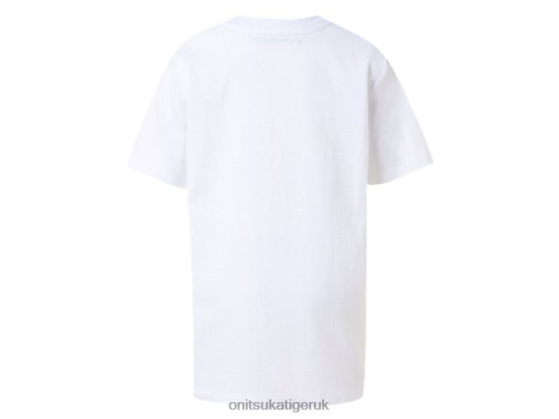 Kids LOGO TEE XTBPR672 Clothing Onitsuka Tiger Real White/Performance Black