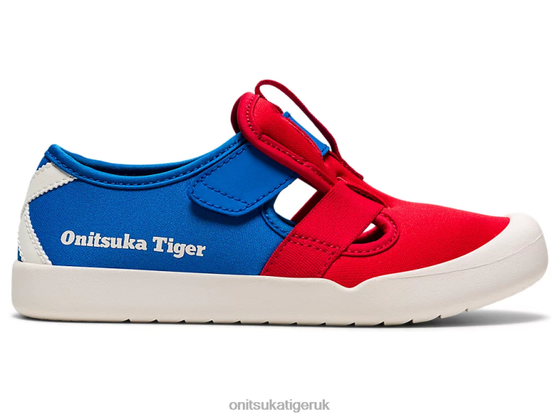 Kids MEXICO 66 SANDAL XTBPR642 Shoes Onitsuka Tiger Classic Red/Directoire Blue