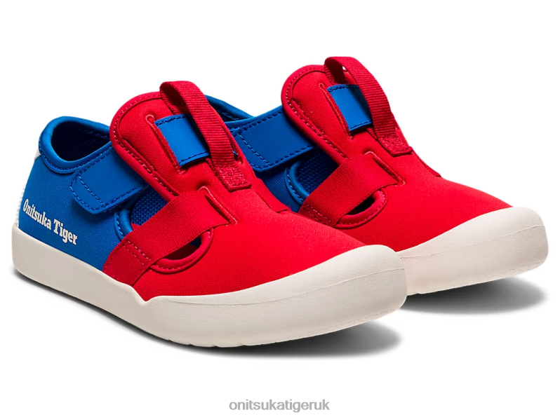Kids MEXICO 66 SANDAL XTBPR642 Shoes Onitsuka Tiger Classic Red/Directoire Blue
