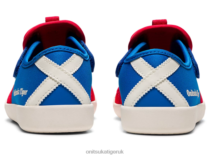 Kids MEXICO 66 SANDAL XTBPR642 Shoes Onitsuka Tiger Classic Red/Directoire Blue