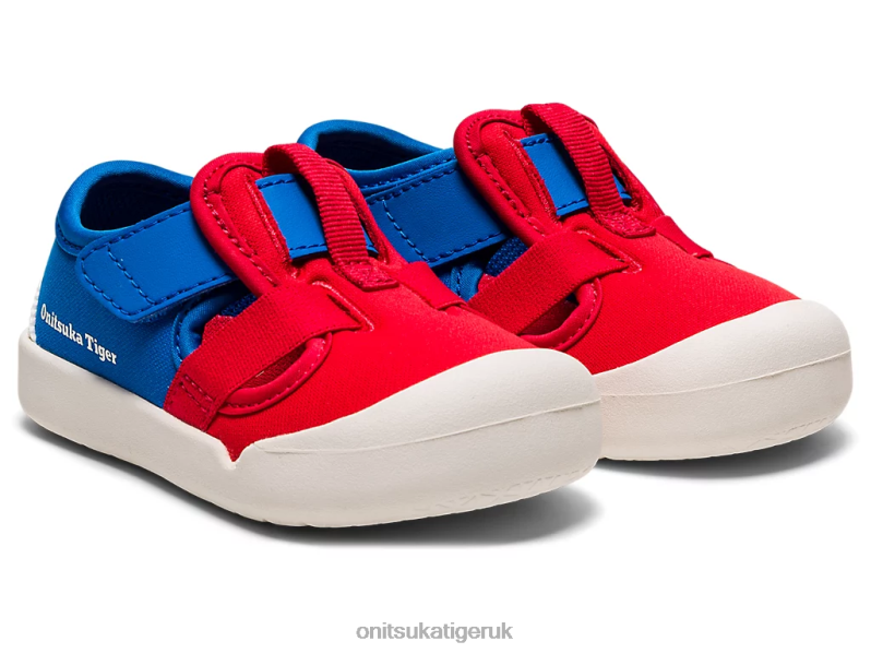 Kids MEXICO 66 SANDAL XTBPR657 Shoes Onitsuka Tiger Classic Red/Directoire Blue