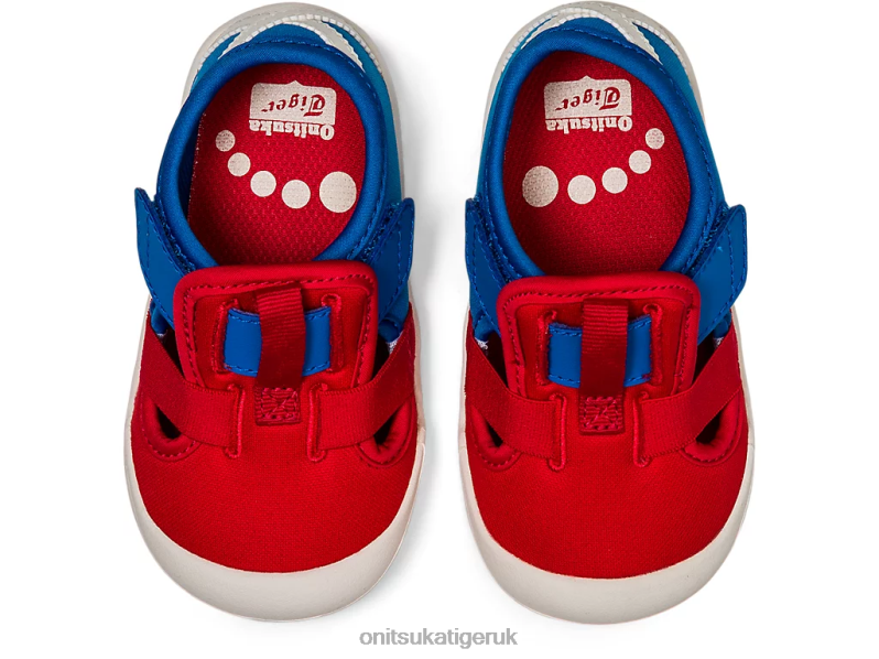 Kids MEXICO 66 SANDAL XTBPR657 Shoes Onitsuka Tiger Classic Red/Directoire Blue