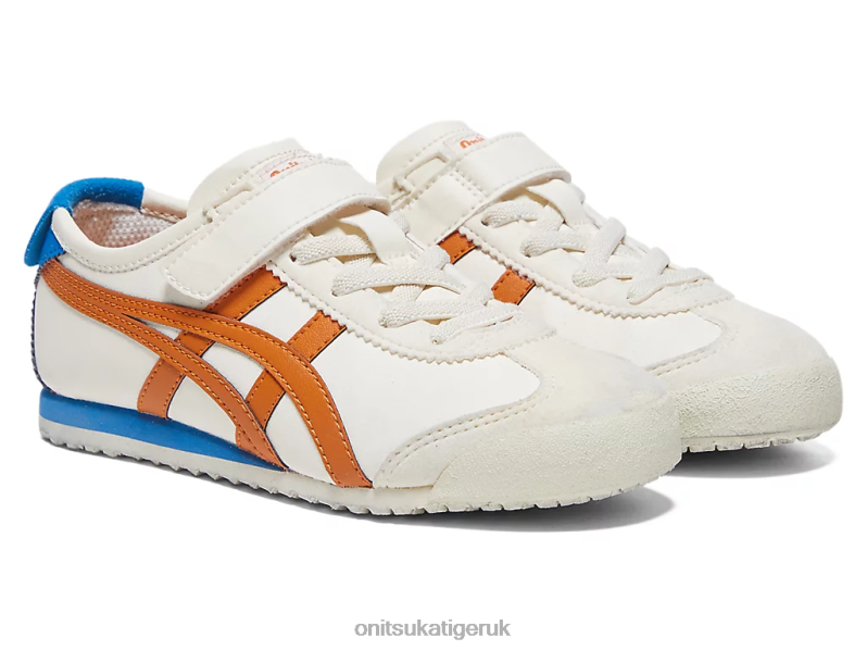 Kids MEXICO 66 XTBPR618 Shoes Onitsuka Tiger Cream/Rust Orange