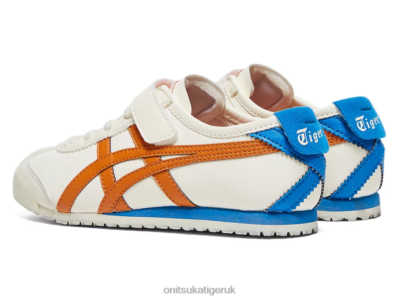 Kids MEXICO 66 XTBPR618 Shoes Onitsuka Tiger Cream/Rust Orange