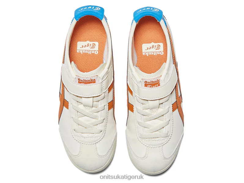 Kids MEXICO 66 XTBPR618 Shoes Onitsuka Tiger Cream/Rust Orange