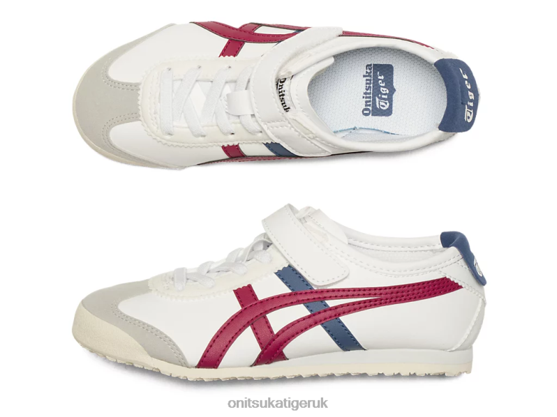 Kids MEXICO 66 XTBPR625 Shoes Onitsuka Tiger White/Dried Berry