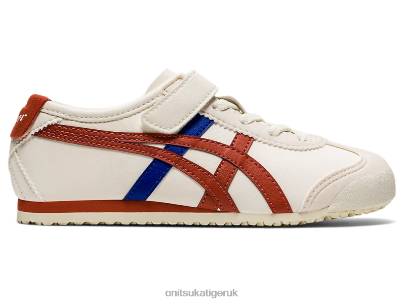 Kids MEXICO 66 XTBPR641 Shoes Onitsuka Tiger Birch/Rust Red