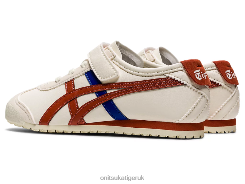 Kids MEXICO 66 XTBPR641 Shoes Onitsuka Tiger Birch/Rust Red