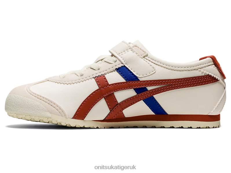 Kids MEXICO 66 XTBPR641 Shoes Onitsuka Tiger Birch/Rust Red