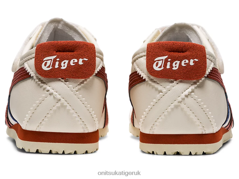 Kids MEXICO 66 XTBPR641 Shoes Onitsuka Tiger Birch/Rust Red