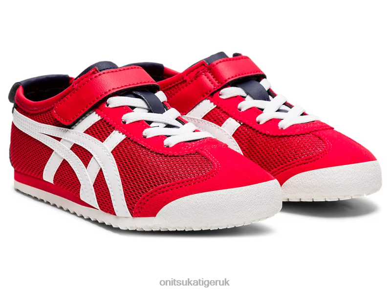 Kids MEXICO 66 XTBPR645 Shoes Onitsuka Tiger Classic Red/White