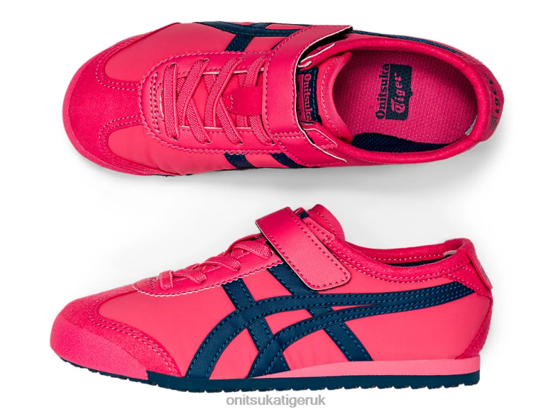Kids MEXICO 66 XTBPR647 Shoes Onitsuka Tiger Pink Cameo/Mako Blue