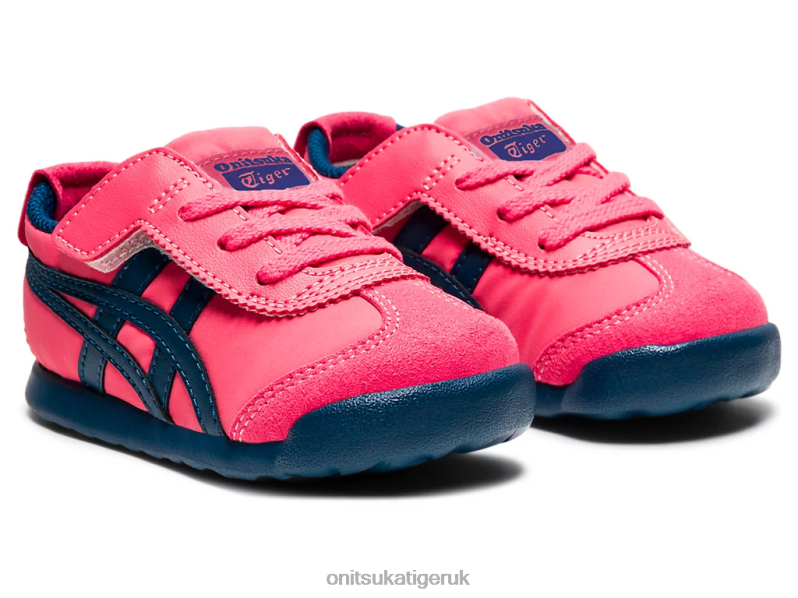 Kids MEXICO 66 XTBPR648 Shoes Onitsuka Tiger Pink Cameo/Mako Blue