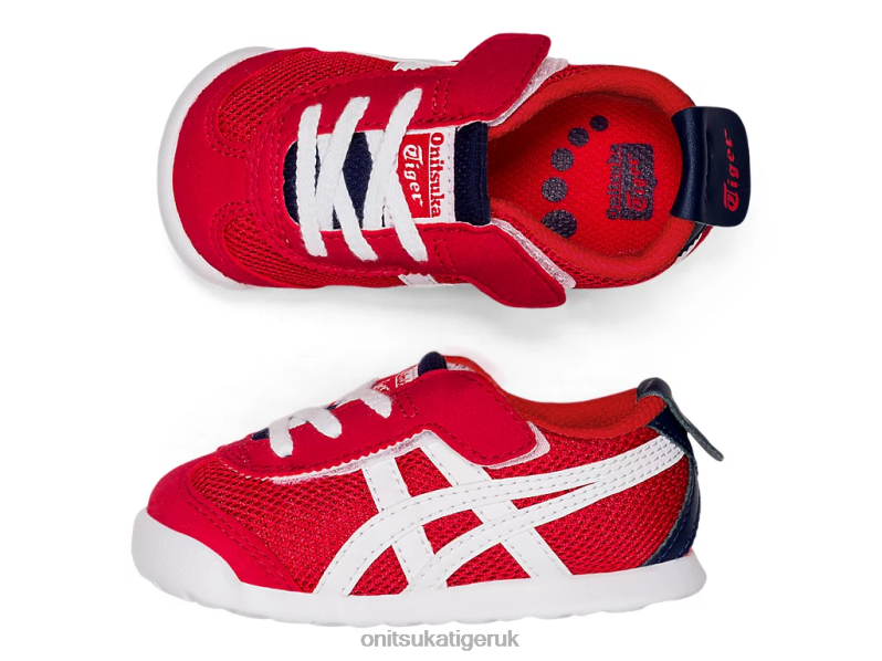 Kids MEXICO 66 XTBPR650 Shoes Onitsuka Tiger Classic Red/White