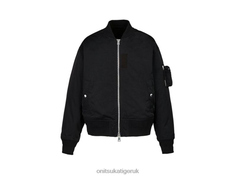 Men BOMBER JACKET XTBPR379 Clothing Onitsuka Tiger Black