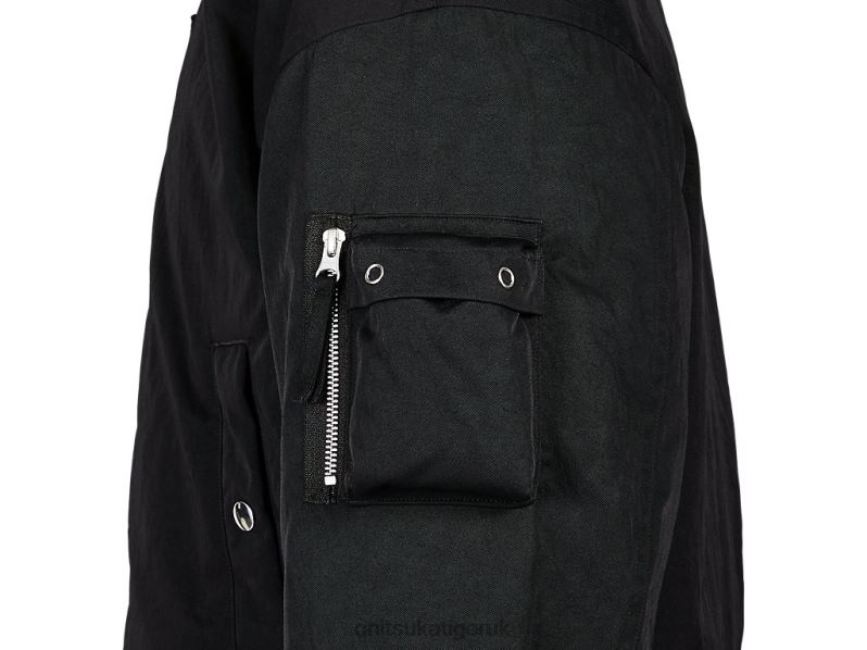 Men BOMBER JACKET XTBPR379 Clothing Onitsuka Tiger Black
