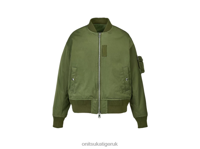 Men BOMBER JACKET XTBPR383 Clothing Onitsuka Tiger Khaki