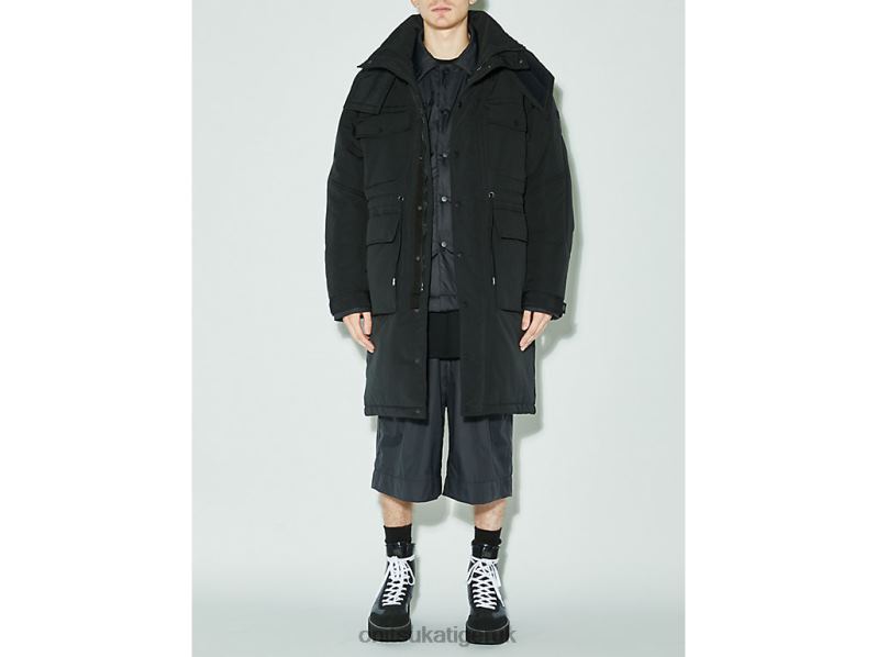 Men COAT XTBPR449 Clothing Onitsuka Tiger Black