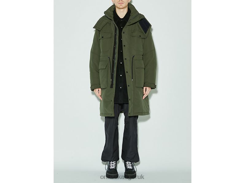 Men COAT XTBPR452 Clothing Onitsuka Tiger Khaki