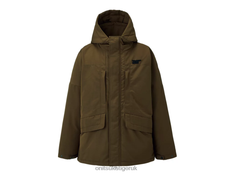 Men DOWN JACKET XTBPR446 Clothing Onitsuka Tiger Olive