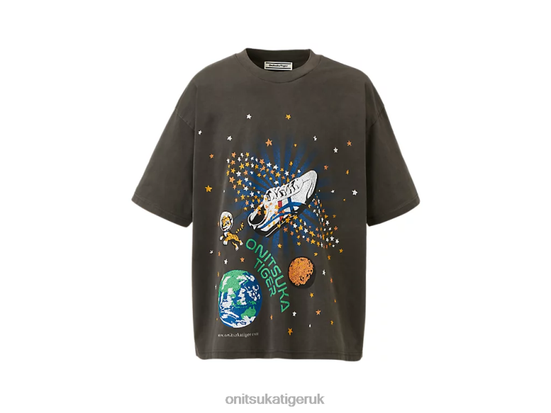 Men GRAPHIC TEE XTBPR435 Clothing Onitsuka Tiger Dark Grey