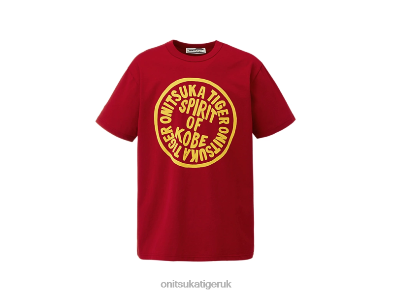 Men GRAPHIC TEE XTBPR441 Clothing Onitsuka Tiger Red