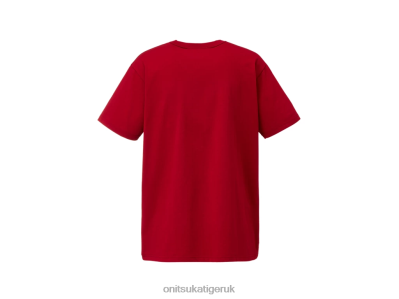 Men GRAPHIC TEE XTBPR441 Clothing Onitsuka Tiger Red