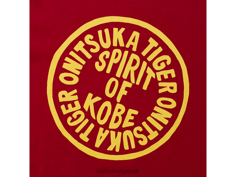 Men GRAPHIC TEE XTBPR441 Clothing Onitsuka Tiger Red