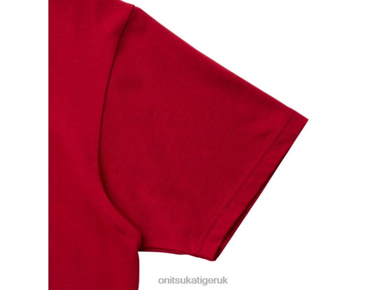 Men GRAPHIC TEE XTBPR441 Clothing Onitsuka Tiger Red