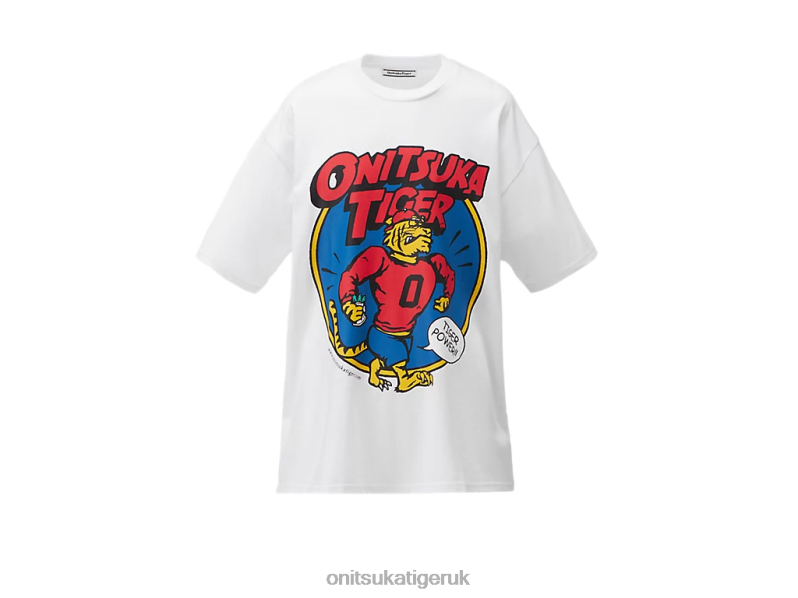 Men GRAPHIC TEE XTBPR442 Clothing Onitsuka Tiger White