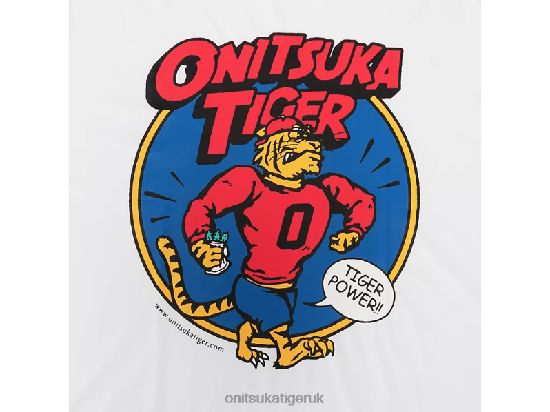 Men GRAPHIC TEE XTBPR442 Clothing Onitsuka Tiger White