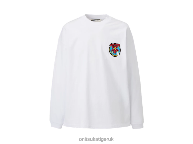 Men LS GRAPHIC TEE XTBPR440 Clothing Onitsuka Tiger White