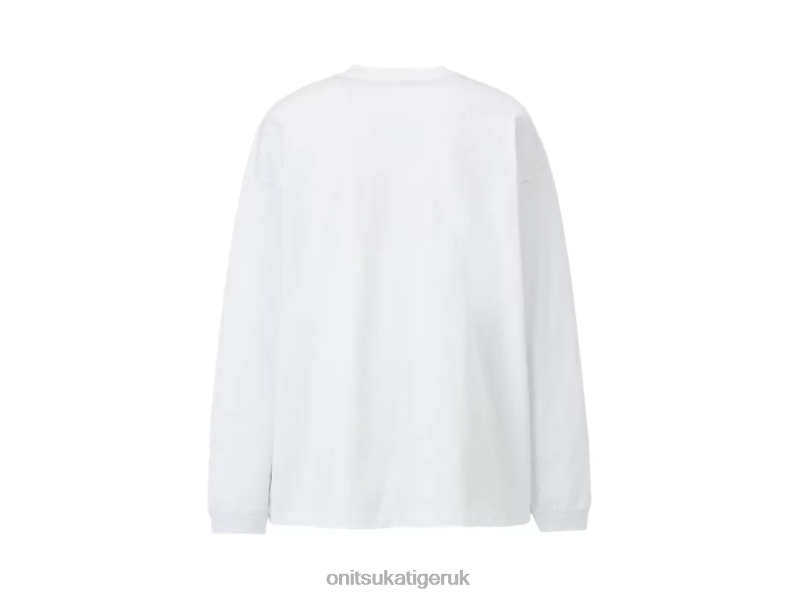 Men LS GRAPHIC TEE XTBPR440 Clothing Onitsuka Tiger White
