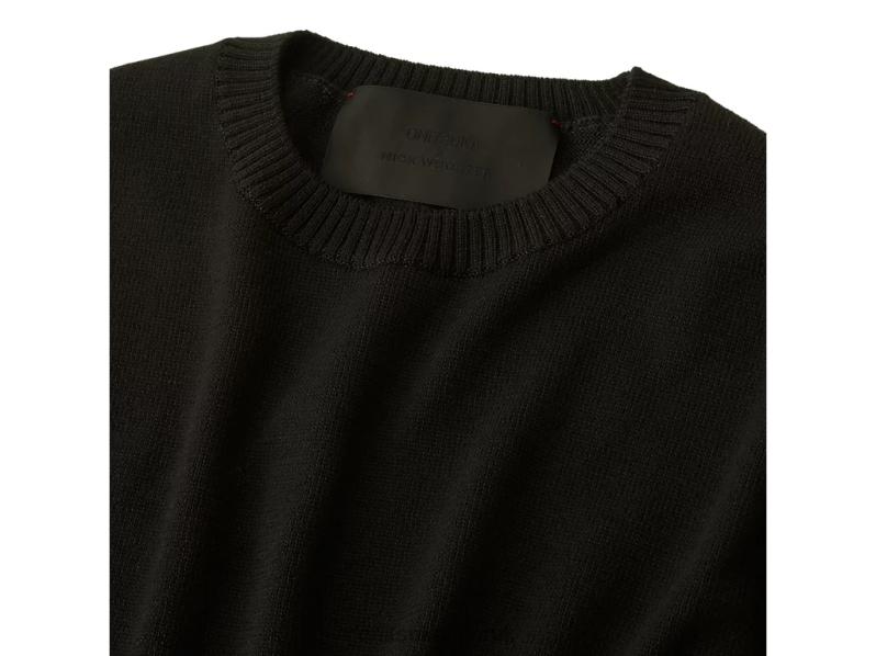 Men LS KNIT TOP XTBPR380 Clothing Onitsuka Tiger Black