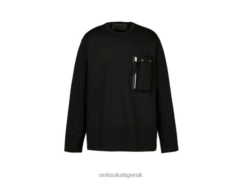Men LS TEE XTBPR373 Clothing Onitsuka Tiger Black