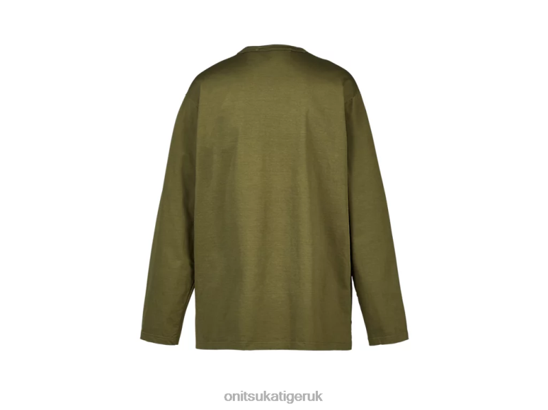 Men LS TEE XTBPR375 Clothing Onitsuka Tiger Khaki