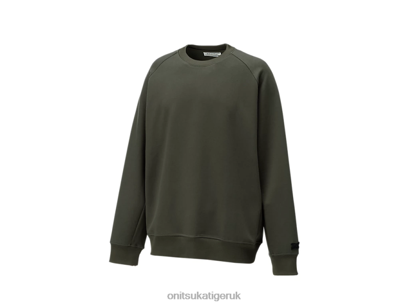 Men LS TOP XTBPR458 Clothing Onitsuka Tiger Khaki