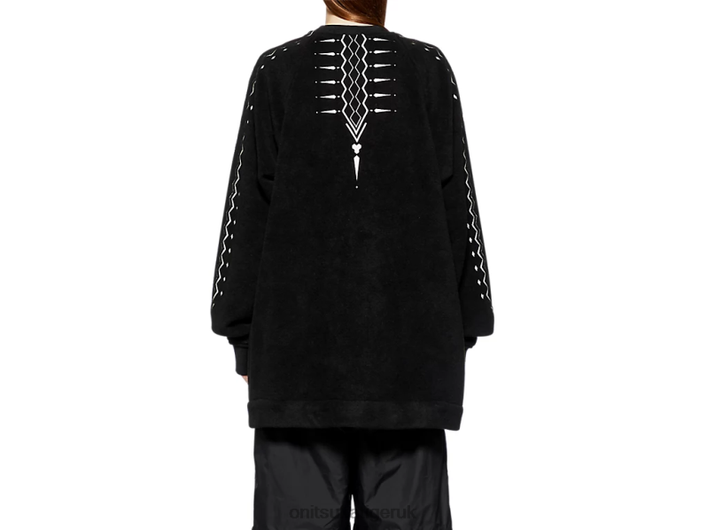 Men OVERSIZED TOP XTBPR429 Clothing Onitsuka Tiger Black/White