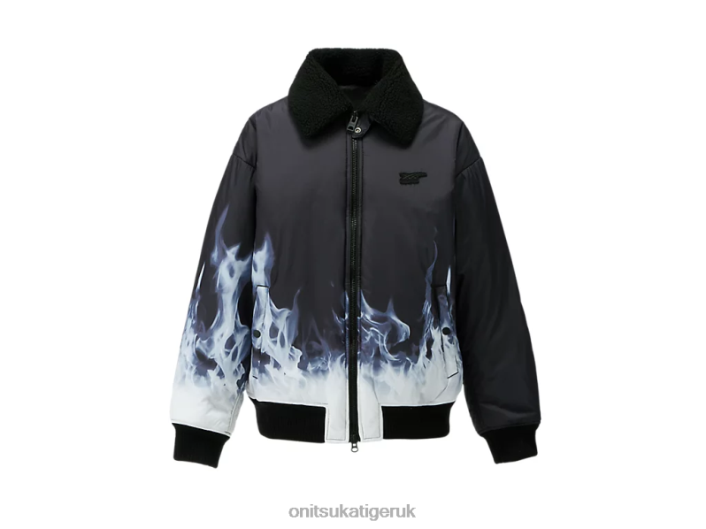 Men P BLOUSON XTBPR416 Clothing Onitsuka Tiger Black/White