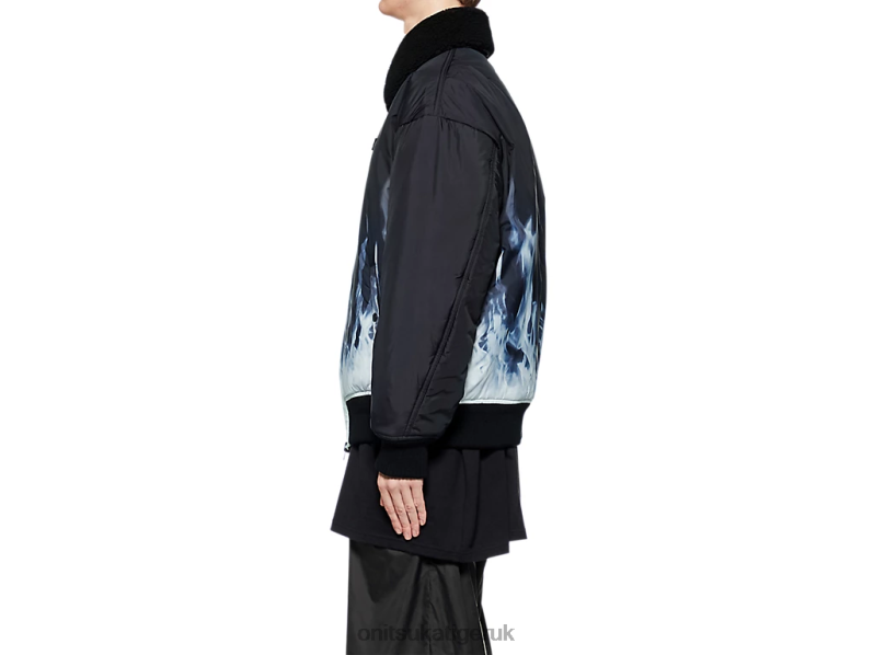 Men P BLOUSON XTBPR416 Clothing Onitsuka Tiger Black/White