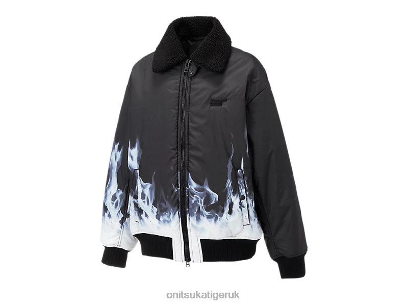 Men P BLOUSON XTBPR416 Clothing Onitsuka Tiger Black/White