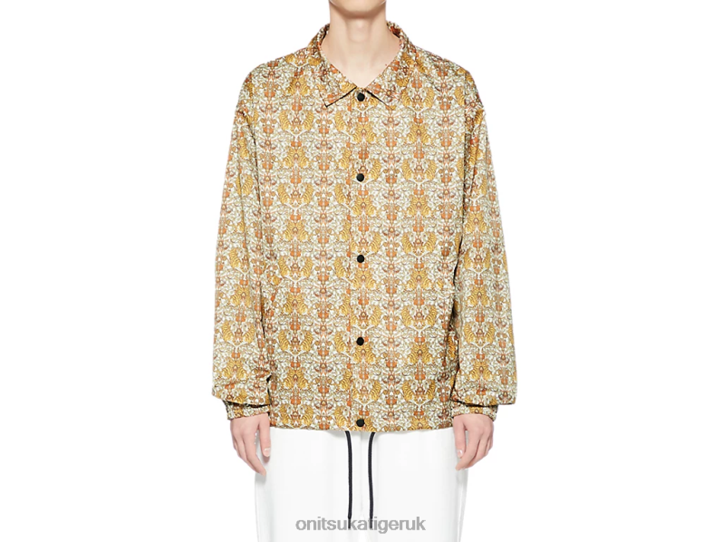 Men P COACH JACKET XTBPR406 Clothing Onitsuka Tiger Off White